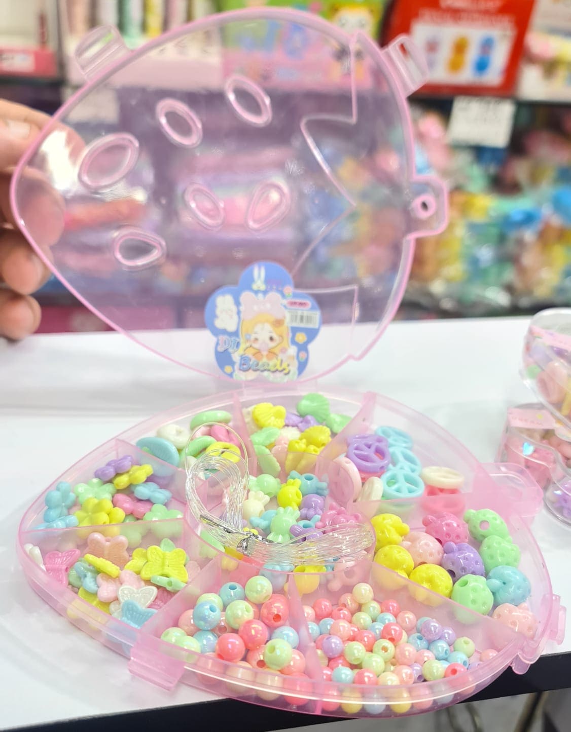 Girls Beaded Toys, Handmade Necklace Bracelet Jewellery Beads, DIY Supplies For Jewelry, Bracelet Making Kit For Kids, Toddler Girls Cartoon DIY Jewelry Girls Beaded Toys, Handmade Necklace Bracelet Jewellery Beads, DIY Supplies For Jewelry, Bracelet Making Kit For Kids, Toddler Girls Cartoon DIY Jewelry
